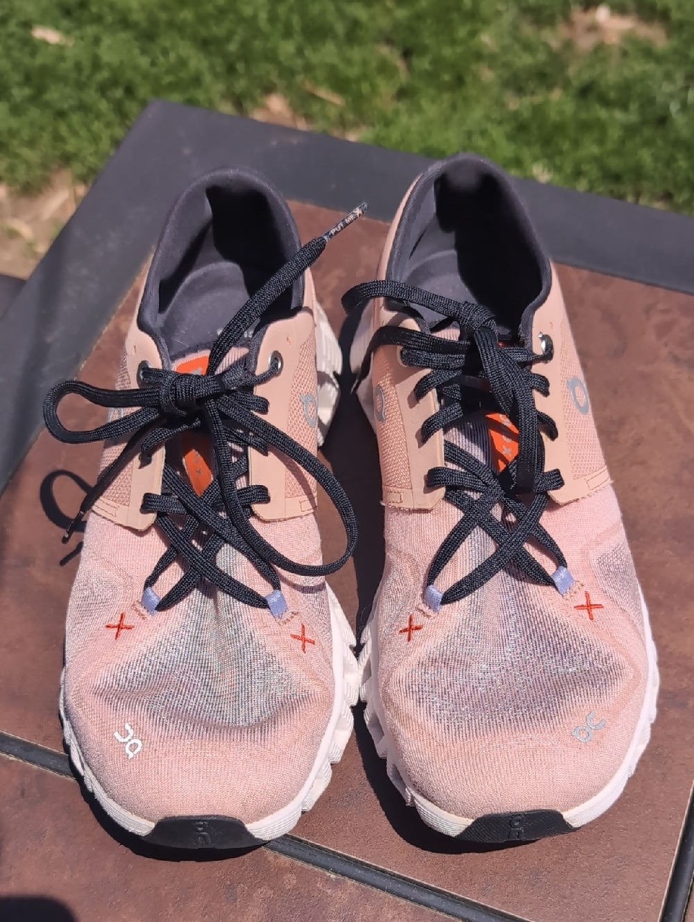 Like New On Cloud X3 Pink Sand Running Shoe, Sz. W8.5.
